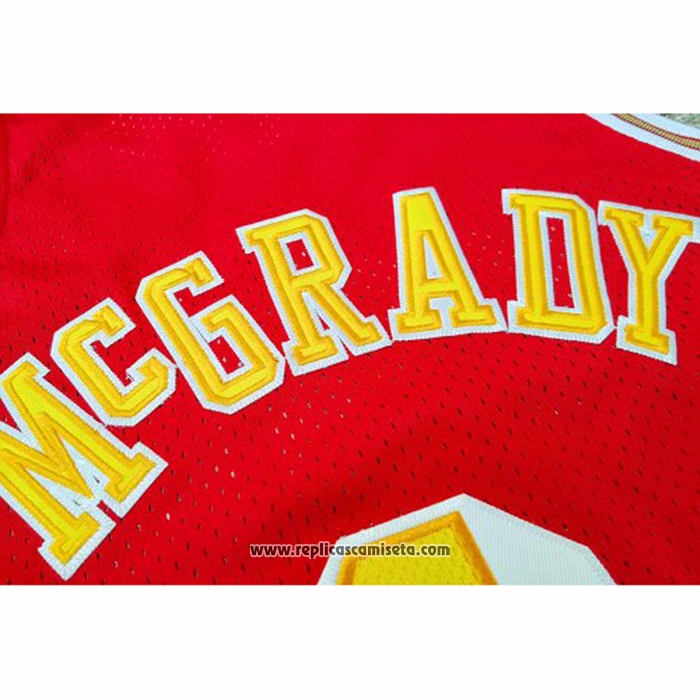 Camiseta Houston Rockets Tracy McGrady #1 Hardwood Classics Throwback Rojo